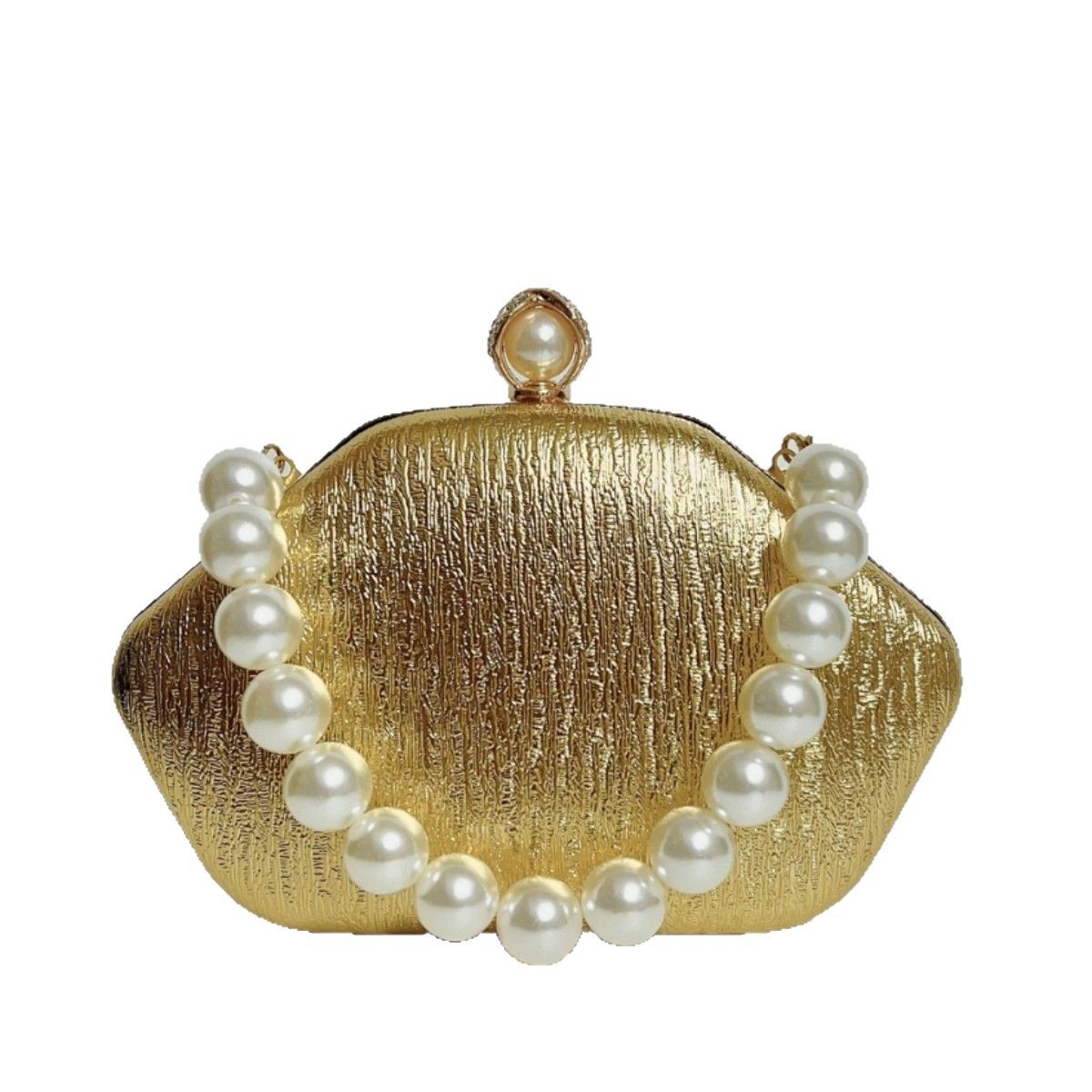 Pochette de soirée élégante avec perles pour banquet et gala_voghion.com