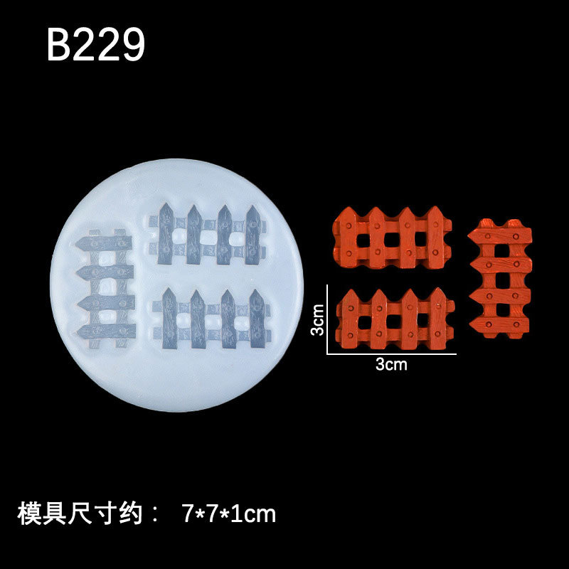 Mini señal de carretera valla molde silicona DIY hecho a mano postre pastel fondant chocolate decorativo epoxi Decoración