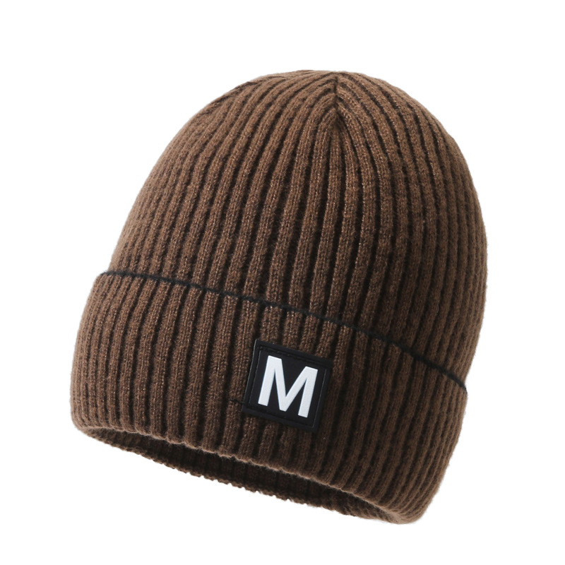 Gebreide beanie muts voor dames en heren winter wollen muts_voghion.com