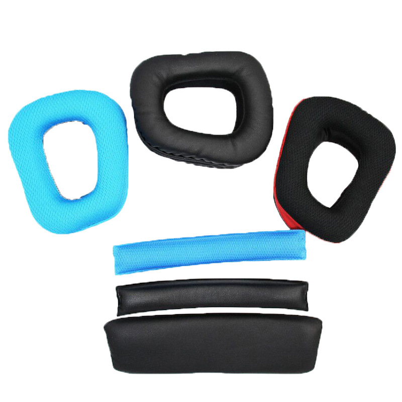 Suitable for Logitech G930 G430 F450 G35 G231 Headphone Cover Sponge Protective Cover Leather Cover Ear Pad Head Beam Suitable for Logitech G930 G430 F450 G35 G231 Headphone Cover Sponge Protective Cover Leather Cover Ear Pad Head Beam