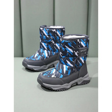 Y 32953 Fleece Kids Snow Boots ��ͯ����ѩ��ѥ�羳����ͨ