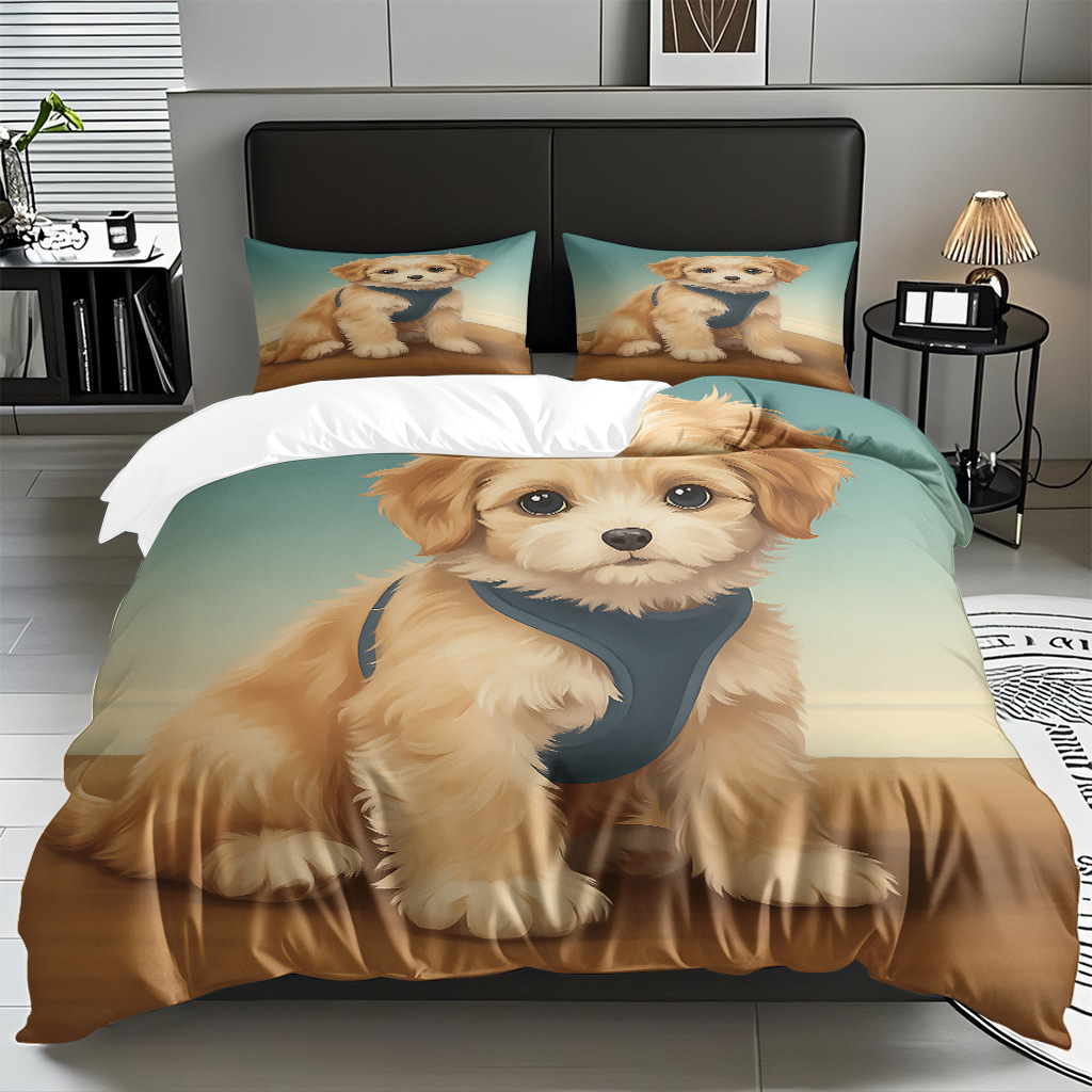 Cute perrito abrasión kit impresión digital pro-piel fabricante textil respirable venta directa soporte TEMU / JIT