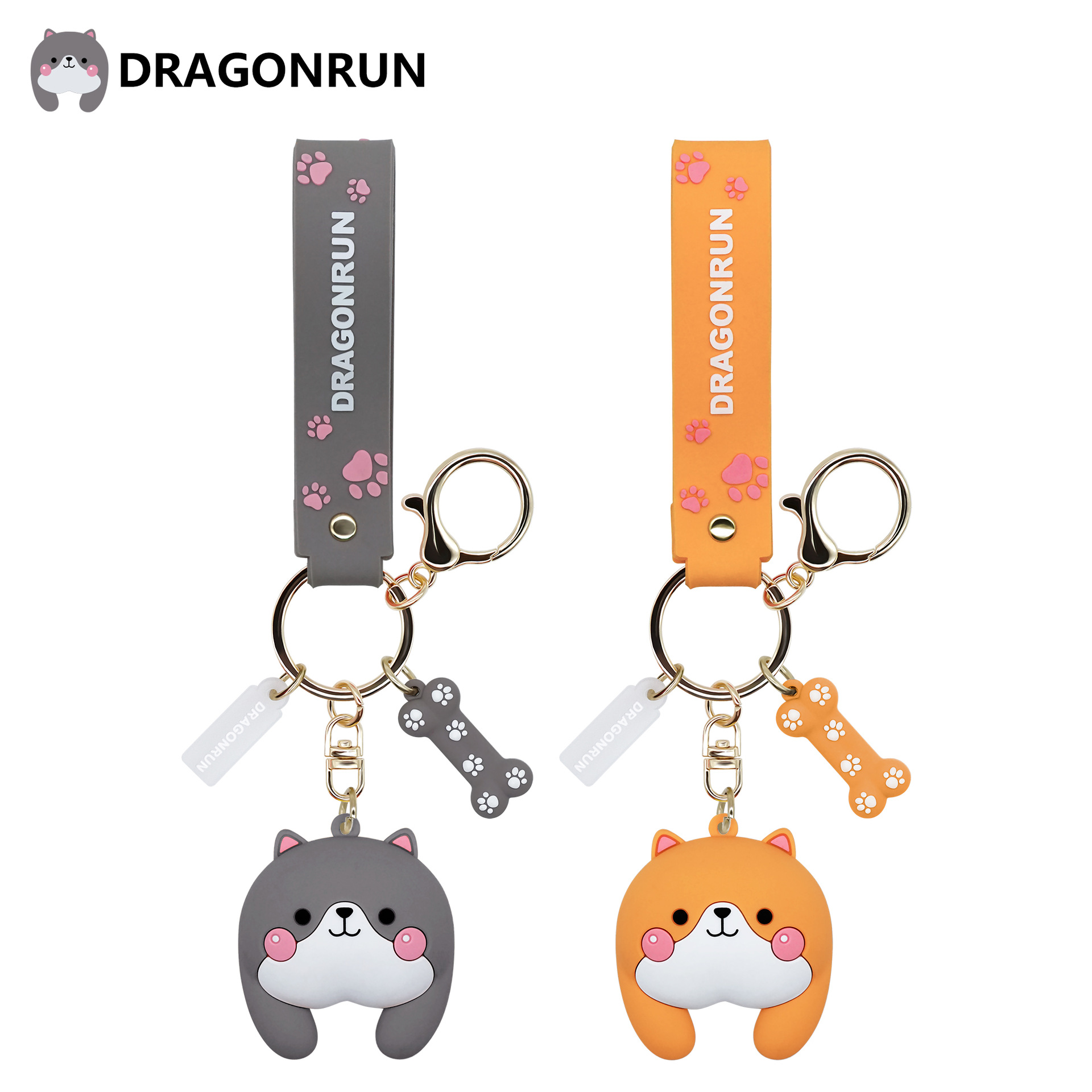 正版授权屁屁狗钥匙扣 柯基屁股钥匙扣汽车钥匙链包挂件礼品