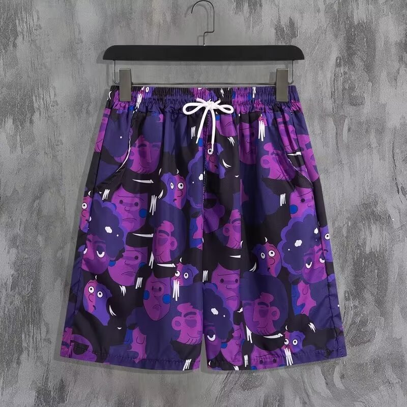 Ensemble chemise et short de plage hawaïen – Tenue décontractée florale pour homme/couple tropical (M-3XL) – Vêtements de vacances d'été légers et respirants_voghion.com
