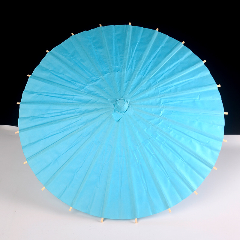 Paraguas de papel de aceite blanqueado en blanco transfronterizo, venta al por mayor, paraguas blanco pintado a mano, paraguas de papel para niños, paraguas pequeño, paraguas de juguete