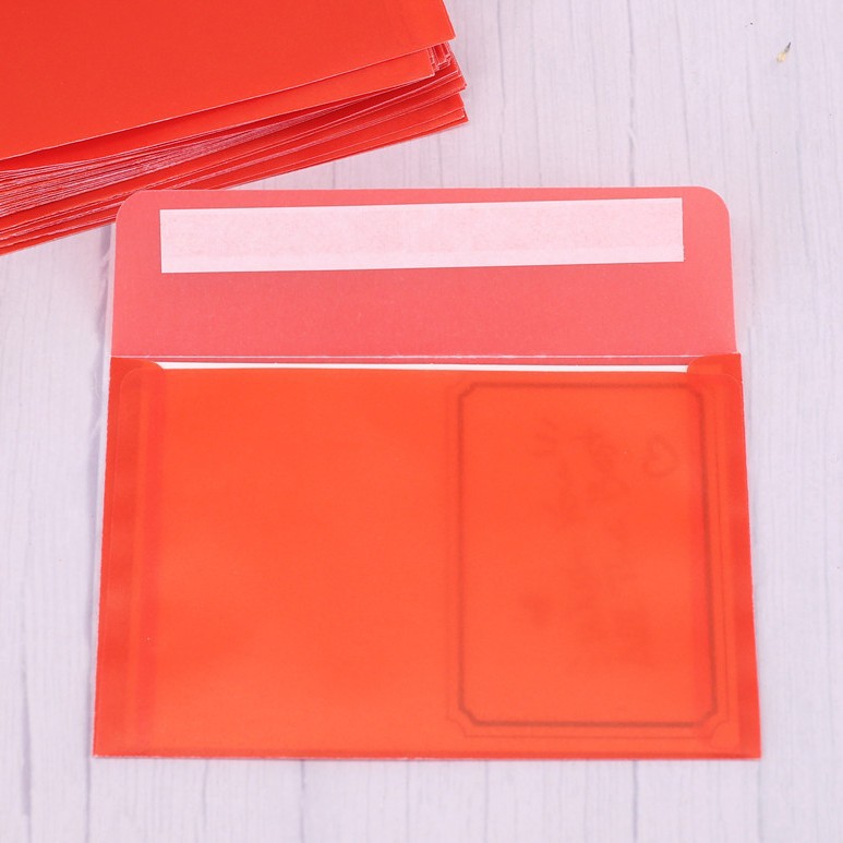 Sobres de papel de ácido sulfúrico transparente al por mayor bolsa de embalaje de invitación de boda tarjeta de bronceado manicura de sentido avanzado bolsa de sobres en blanco