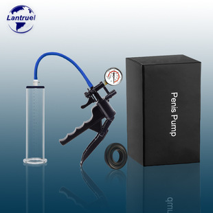 Male Penis Pump Private Parts Masturbation Airplane Cup Plastic Suction Gun Vacuum Acrylic Tube Penis Endurance Trainer