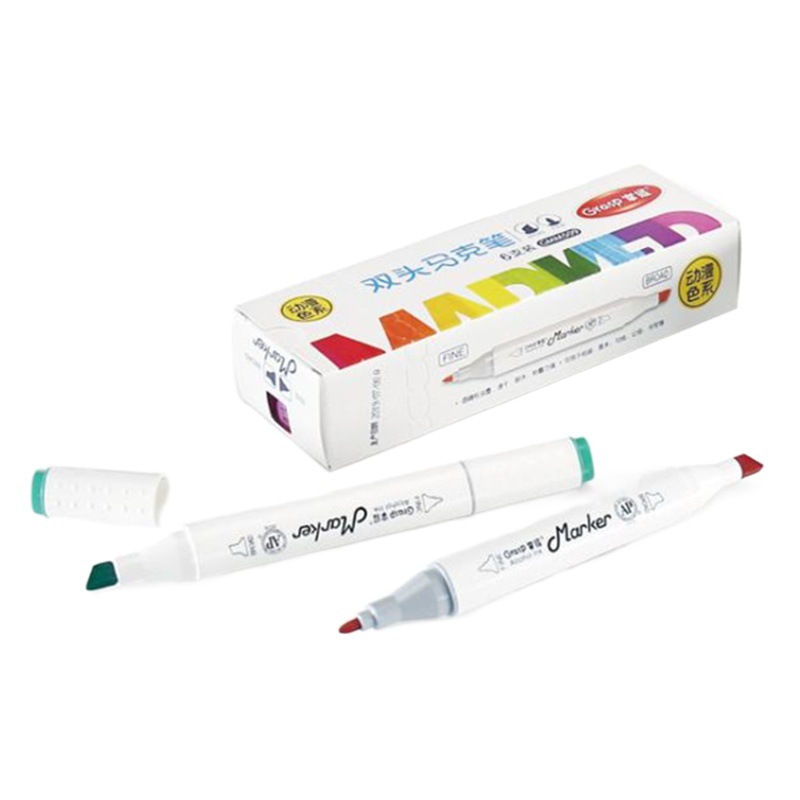 Master the Triangular Double-Headed Marker Pen Single Wholesale of Your Choice of Skin Color Single Anime Student Watercolor Pen Set Optional