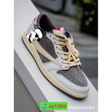 莆田纯原aj1倒钩low低帮闪电摩卡黑武士橄榄绿金丝雀黄高版本板鞋