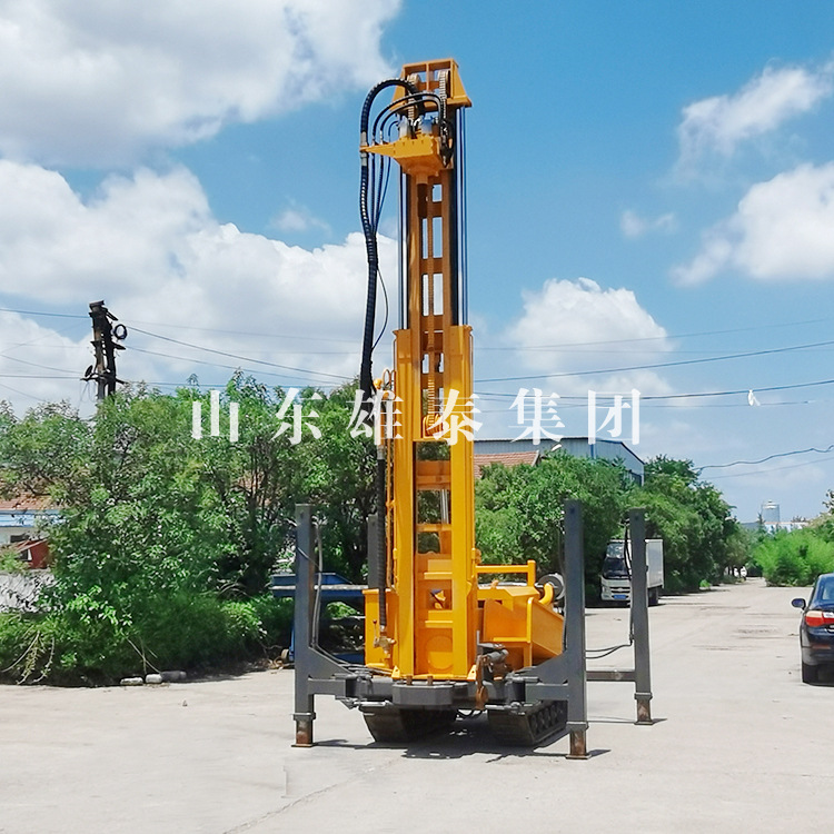 雄泰机械水井钻机气动潜孔钻机柴油机地下室钻孔机高速注浆螺旋钻
