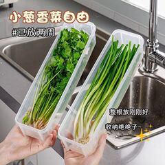 香菜小葱收纳盒冰箱保鲜盒芫荽整根收纳神器面条鸡蛋备菜保鲜密封