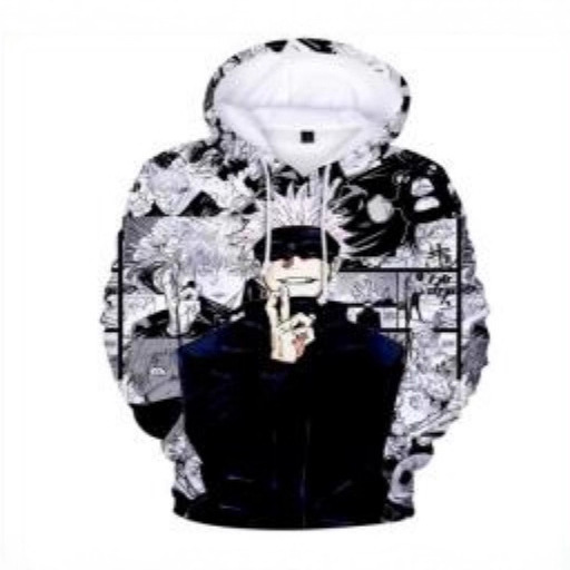 New Trendy Men's and Women's Motorcycle Anime Men's Plus Size Pullover Sweatshirt Zipper Sweatshirt