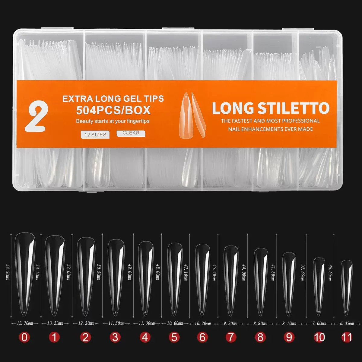 2#-504 pieces long pointed type