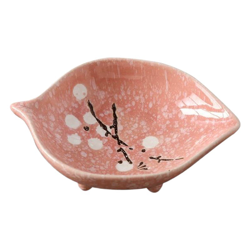 Креативный японский стиль Винтаж и стиль Ручная роспись Подглазурная Цветная керамическая Бытовая ресторанная посуда Маленькое блюдо со вкусом, окунутое в соус Блюдо для приправ