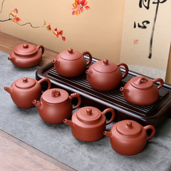 紫砂壺純手工朱泥壺原礦石瓢西施壺大紅袍球孔過濾大號泡茶壺禮品