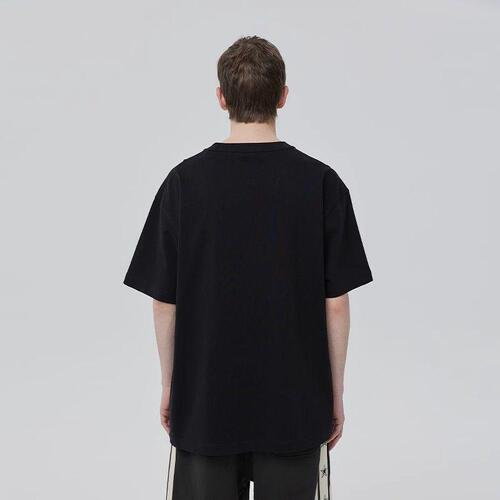 320g cotton heavy basic short-sleeved T-shirt for men and women, couples, the same American high street half-sleeve fashion brand base shirt