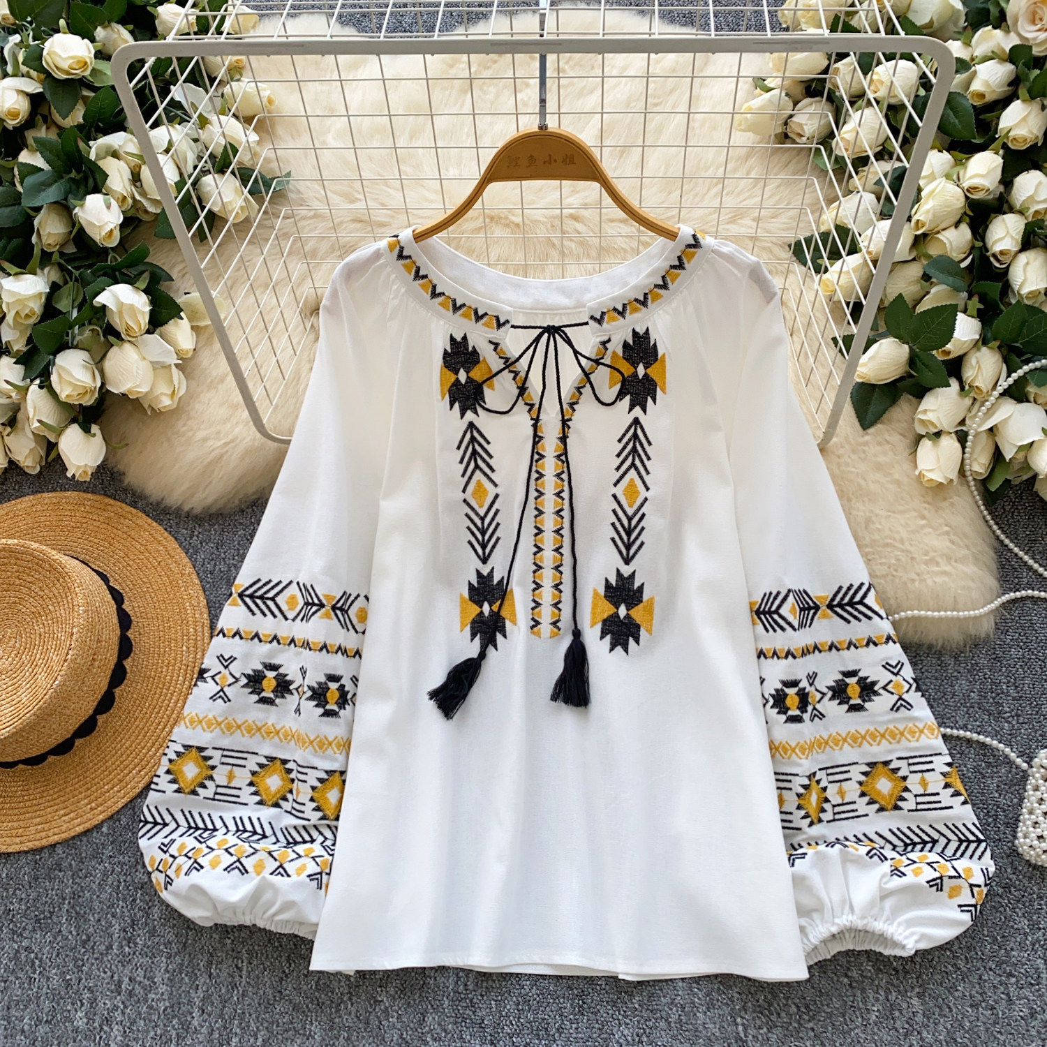 Retro ethnic embroidery