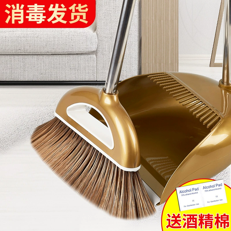 Оптовая продажа пластиковая метла совок набор комбинированных мягких волос