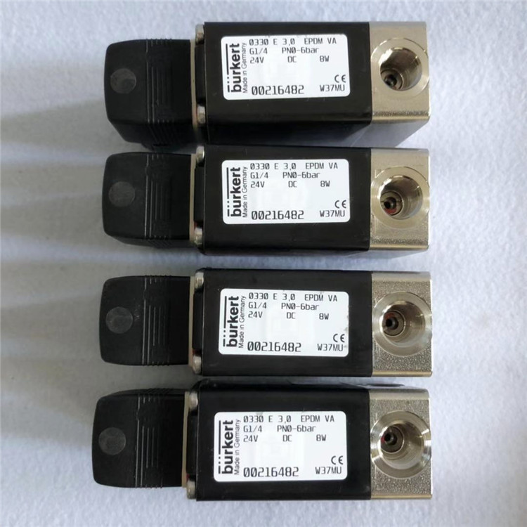 德国burkert宝德0330電磁阀3.0 EPDM 不锈钢G1/4 24v DC 8w