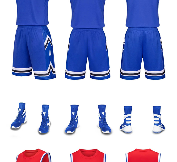 Men's Basketball Uniform Set For Team Training And Competition_voghion.com
