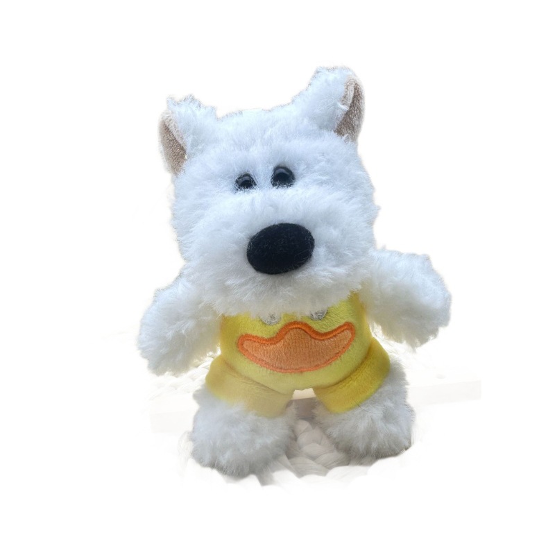 (2개) 인터넷 붉은 폭발 웨스트 하이랜드 강아지 봉제 펜던트 키 체인 가방 장식 선물 장난감 인형 도매