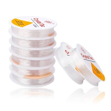透明白色DIY手工水晶鱼丝弹力线 TPU圆盘松紧绳饰品配件串珠材料
