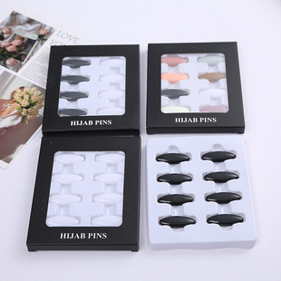 Cross-border explosions Europe and the United States plastic color safety pin cap needle scarf clip scarf buckle anti-light brooch pin