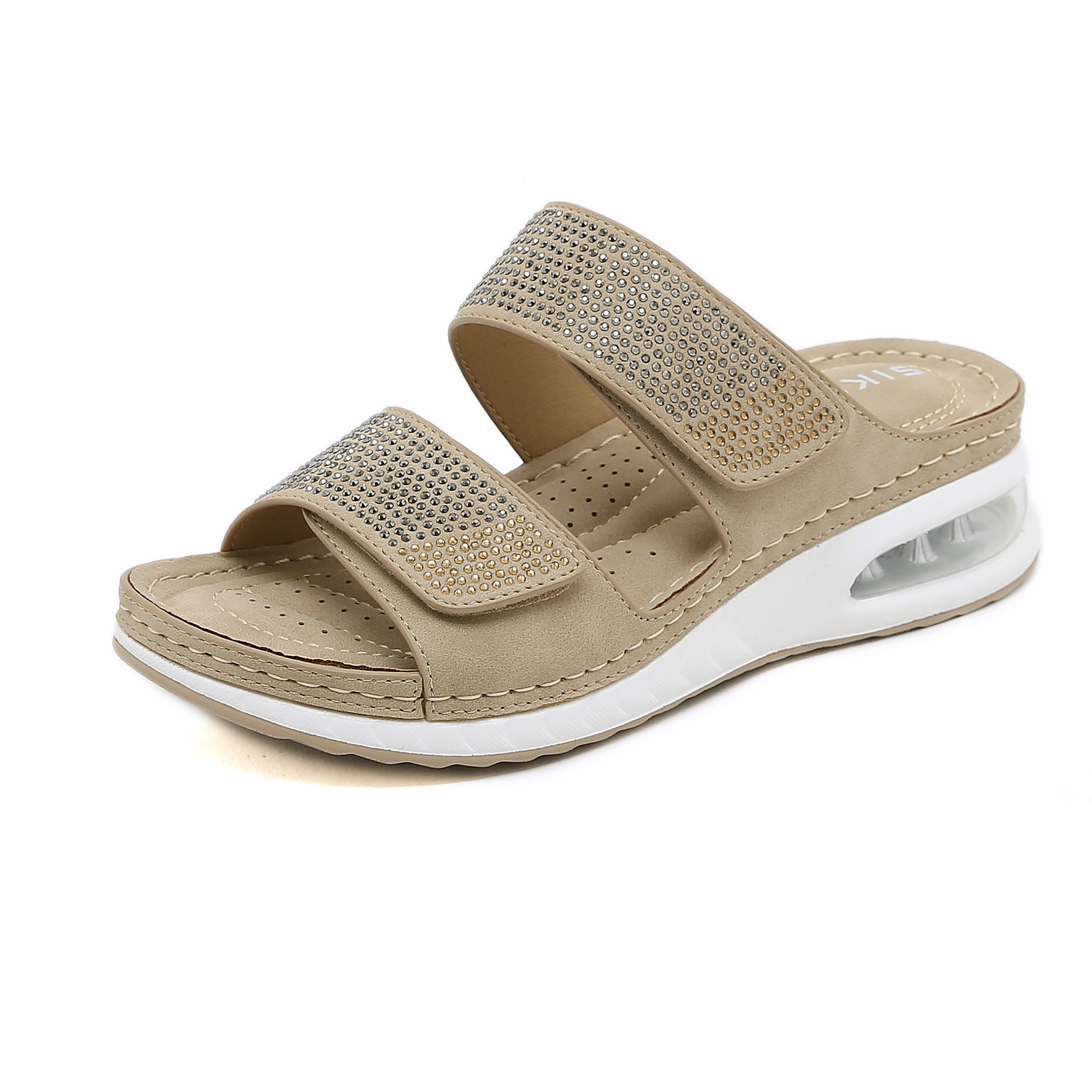 A1454 610K GIÀY DÉP SANDAL NỮ HUITDTU BIG SIZE NGOẠI CỠ GẮN ĐÁ PHONG CÁCH ÂU MỸ ĐẾ XUỒNG GIÀY DÉP NỮ G02 SẢN PHẨM MỚI