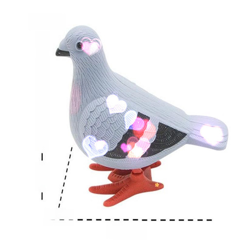 The same trendy vlogger's cute, spring-loaded, hopping pigeon toy with a dove simulation, a must-have for soothing babies.