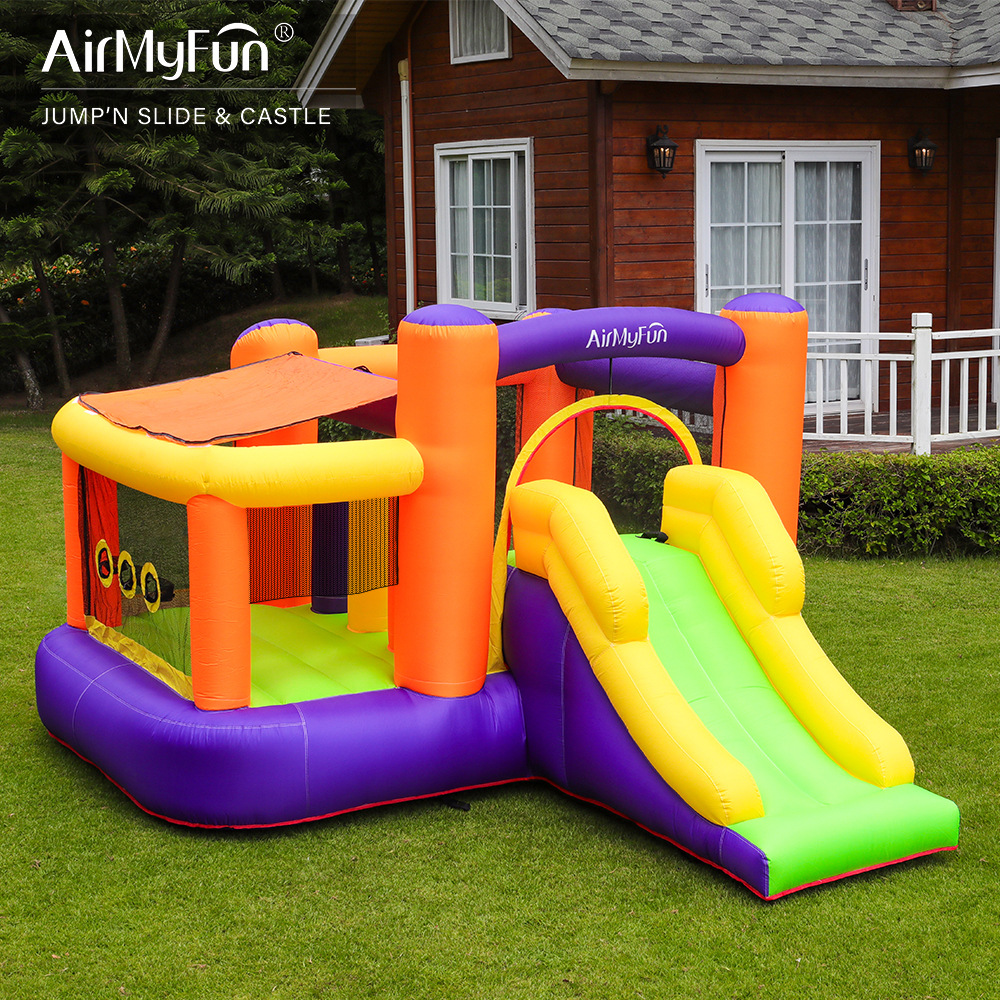 AMF | Castillo inflable para el hogar Diapositiva pequeña para niños Diapositiva inflable Hogar pequeño Castillo doméstico