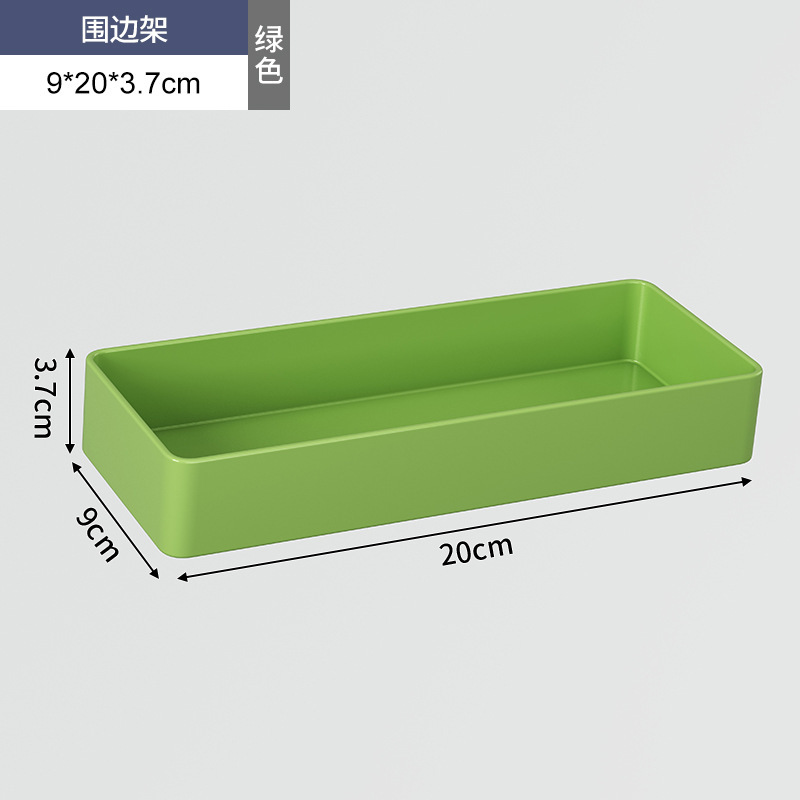 Marco lateral pequeño-verde aguacate