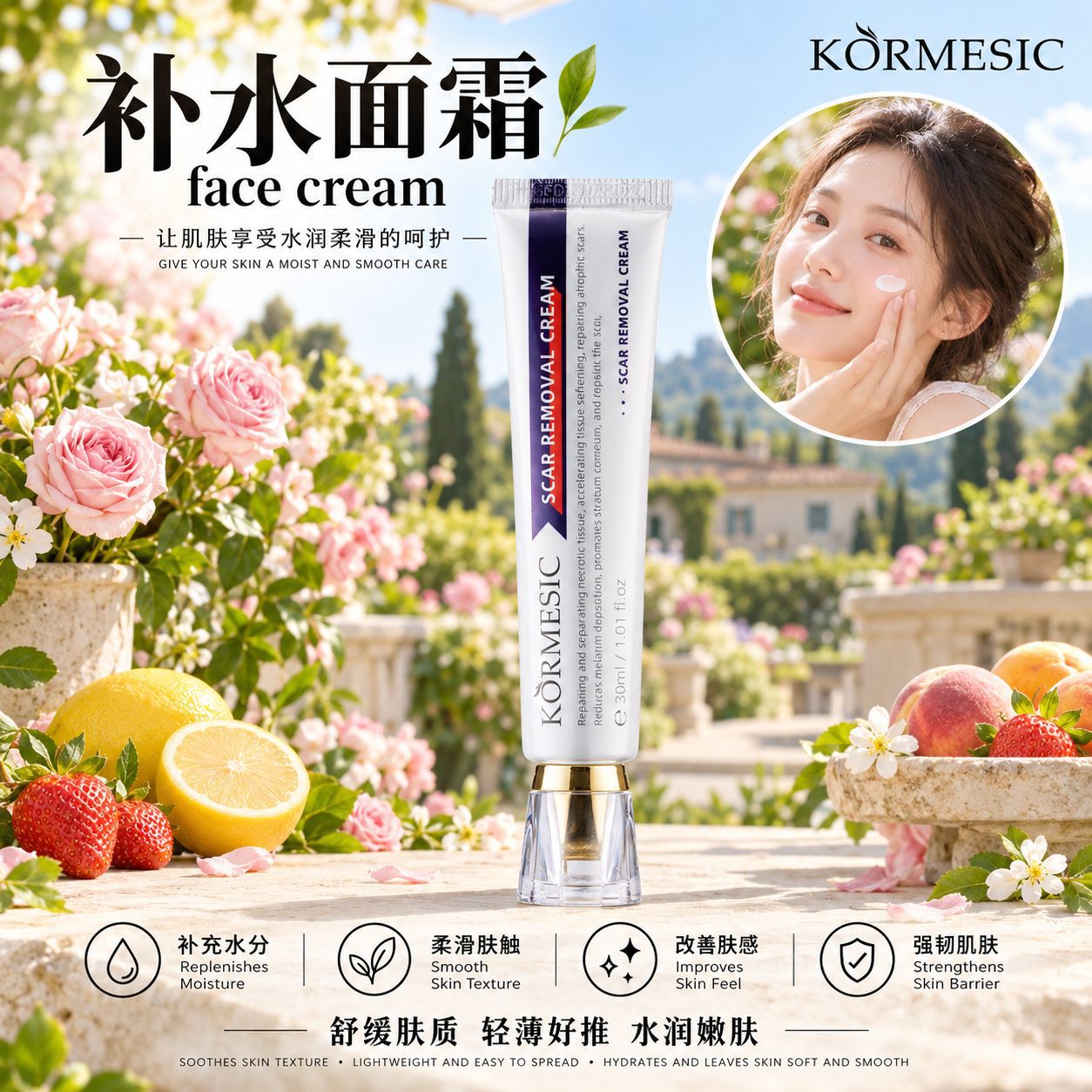 Kormesic Slows down Dullness, Moisturizes and Translucent Moisturizing Cream Face Cream Cross-Border Export Manufacturer Wholesale