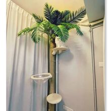 仿真绿植椰果树叶管道装饰消防下水管遮丑室内美化阳台人造景