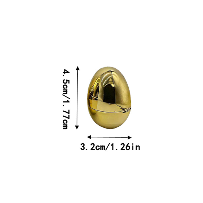 Pascua 4cm pequeña abertura huevo de oro torcido huevo de regalo de plástico se puede abrir huevo de oro huevo galvanizado huevo