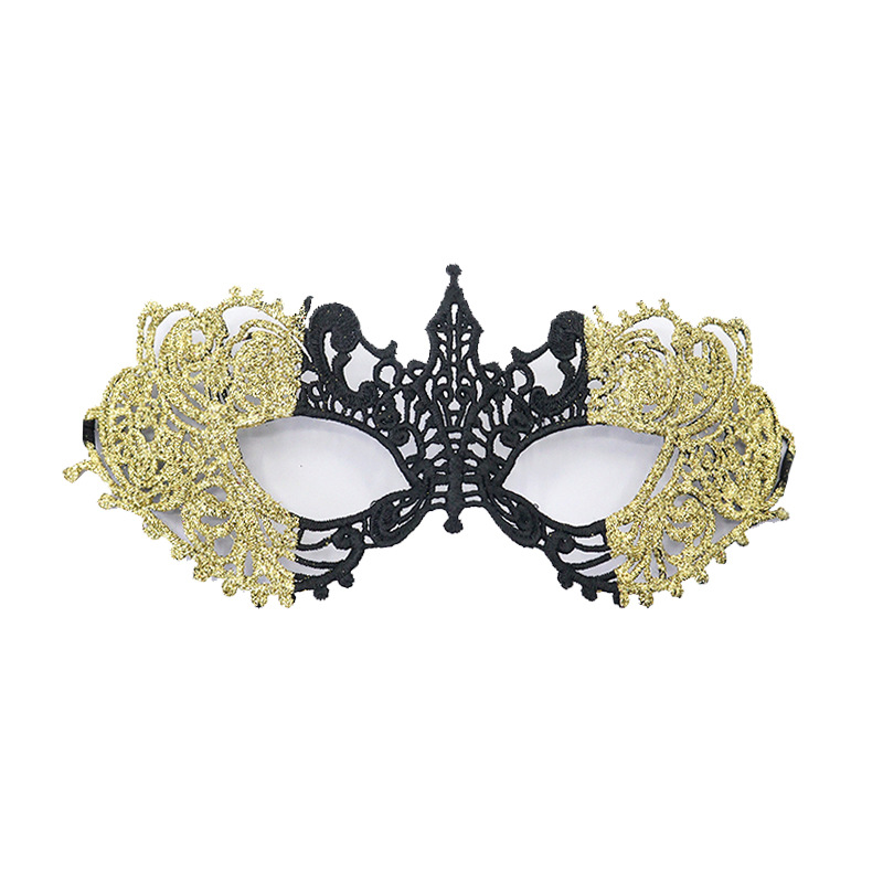 Halloween encaje pequeña punta máscara de polvo para mujeres pareja baile de masquilla mitad cara princesa máscara de disfraz
