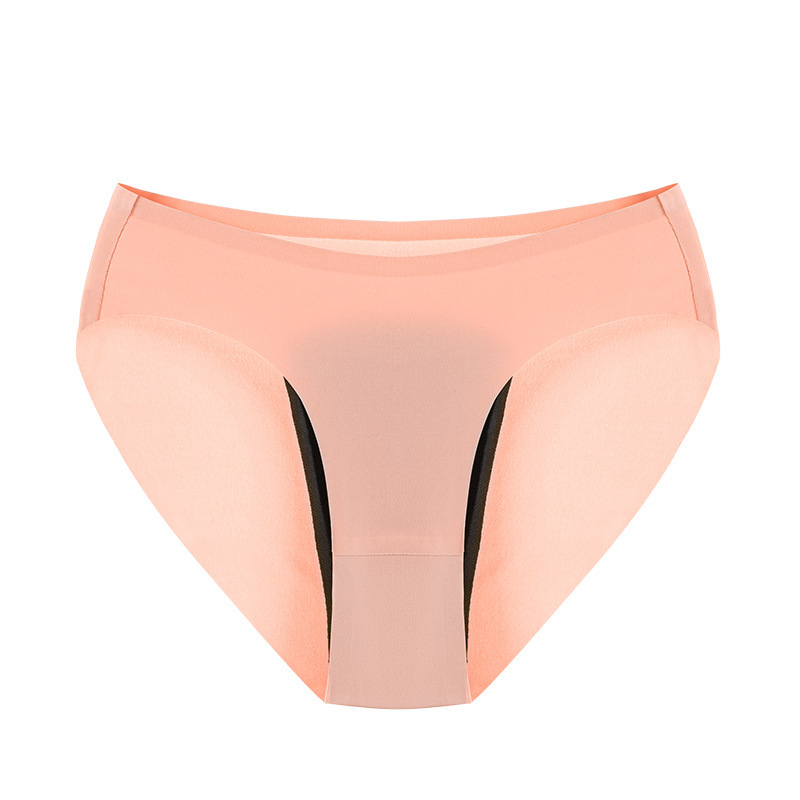 Export Large Size Invisible Seamless Medium Waist Four Layer Menstrual Pads for Women with Ice Silk Technology, Leak-Proof Menstrual Underwear for Female Wholesale