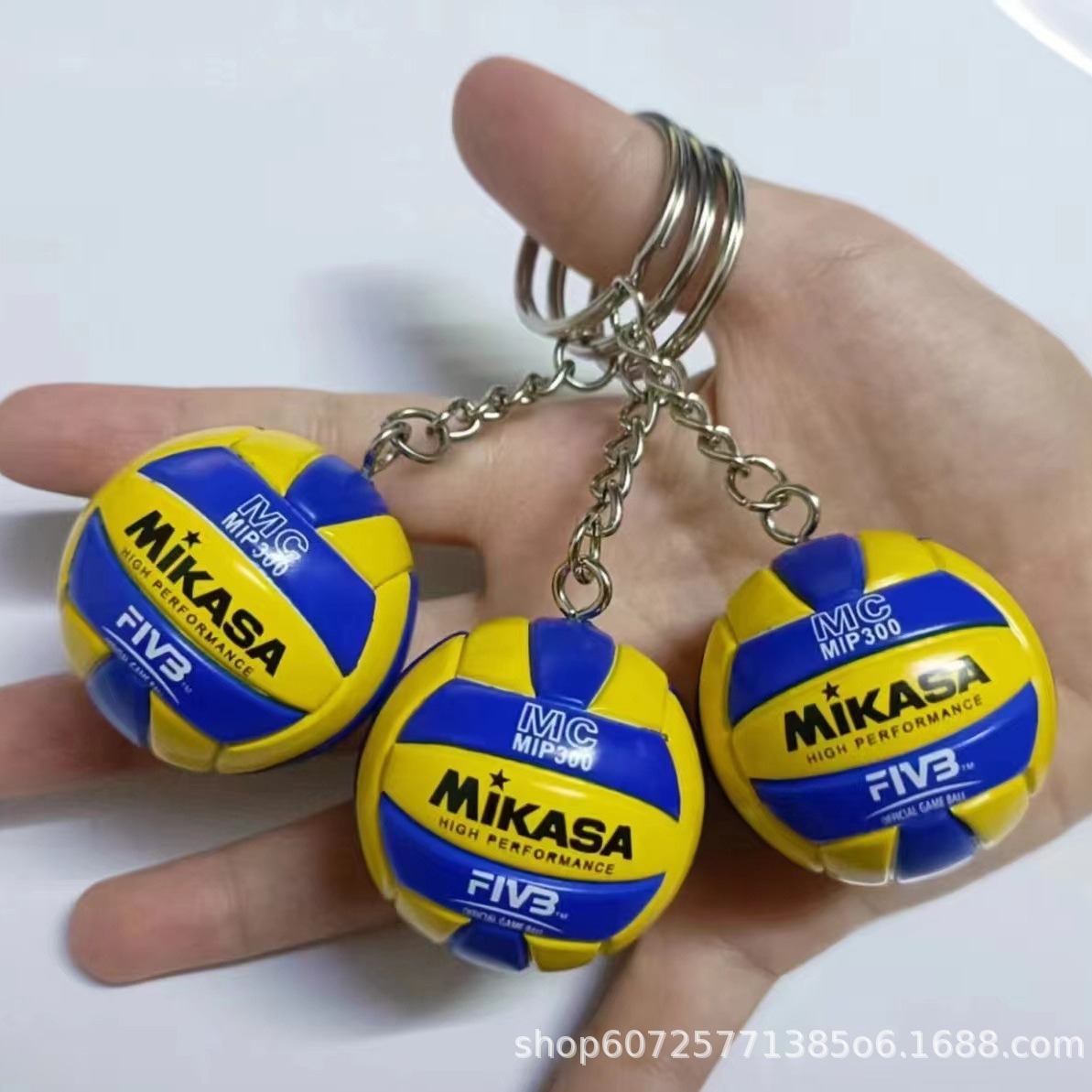 Creative Volleyball Keychain Male Cartoon Key Chain Student School Bag Pendant Small Gift, Competition Prize