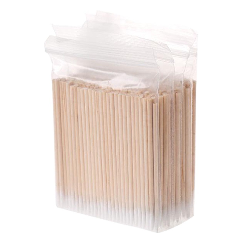 10cm puntiagudo hisopo de algodón bordado maquillaje belleza desechable pequeño hisopo de algodón ultra-fino boca puntiaguda sola cabeza hisopo de algodón delineador de ojos belleza de pestañas