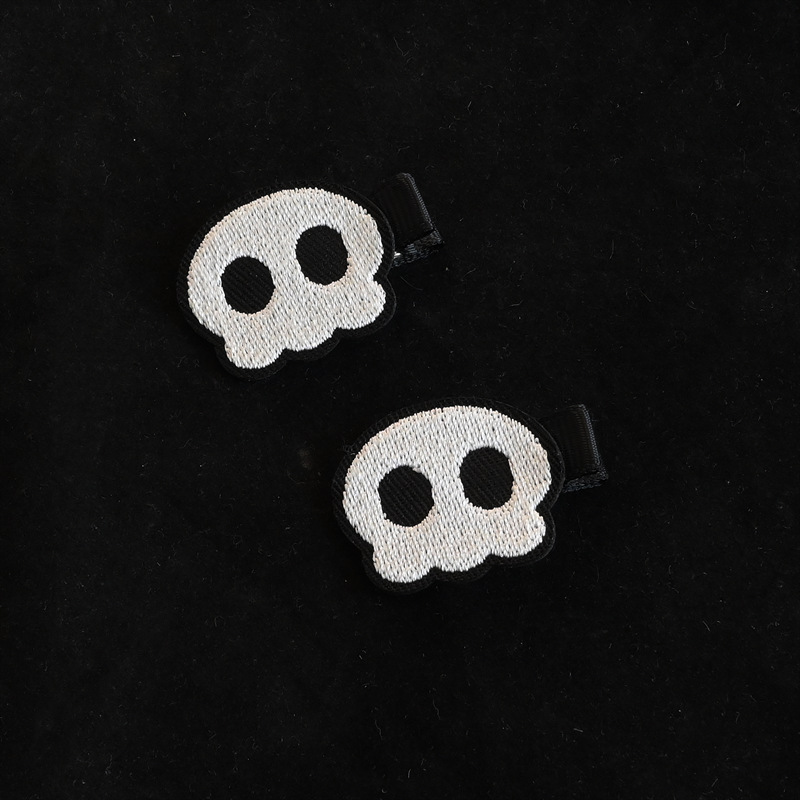 Cool Style Cross Skull Cloth Embroidery Hair Clip 1 Piece display picture 2