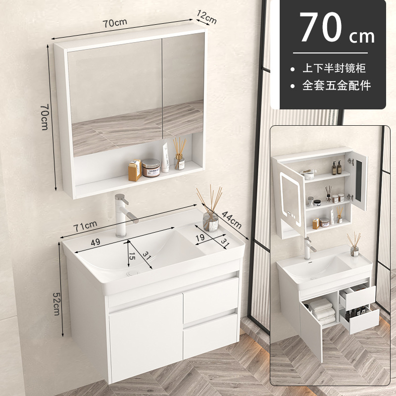 gabinete de baño de madera sólida baños cerámicos todo en una bañera lavabo tipo pared lavabo gabinete combinación lavabo grande lavabo