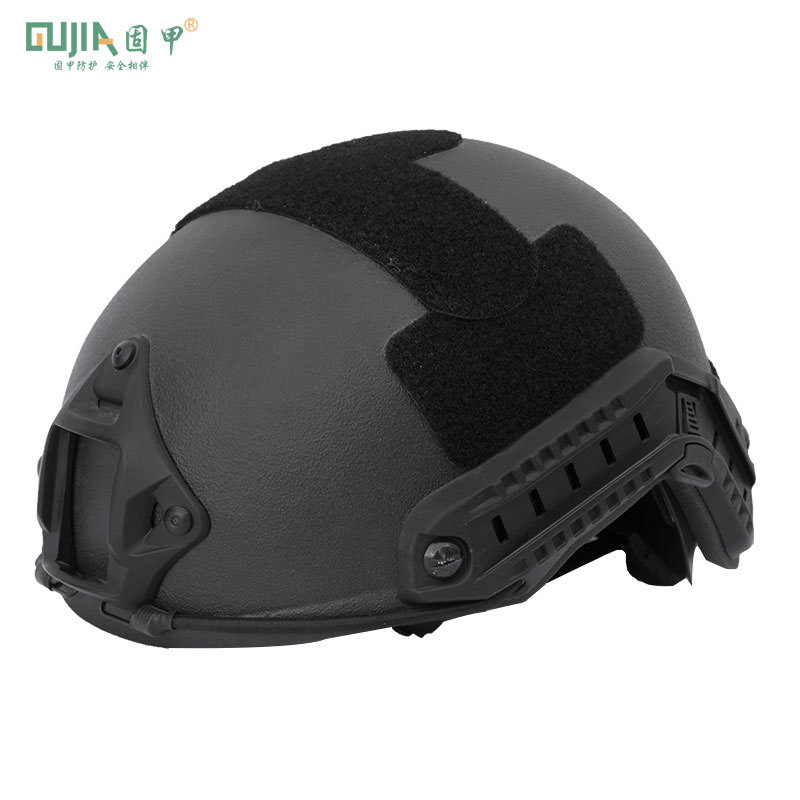 Gujiaguo suministra cascos antibalas FAST, cascos tácticos de protección para patrulla y defensa de seguridad de nivel 2 de PE, resistentes a impactos.