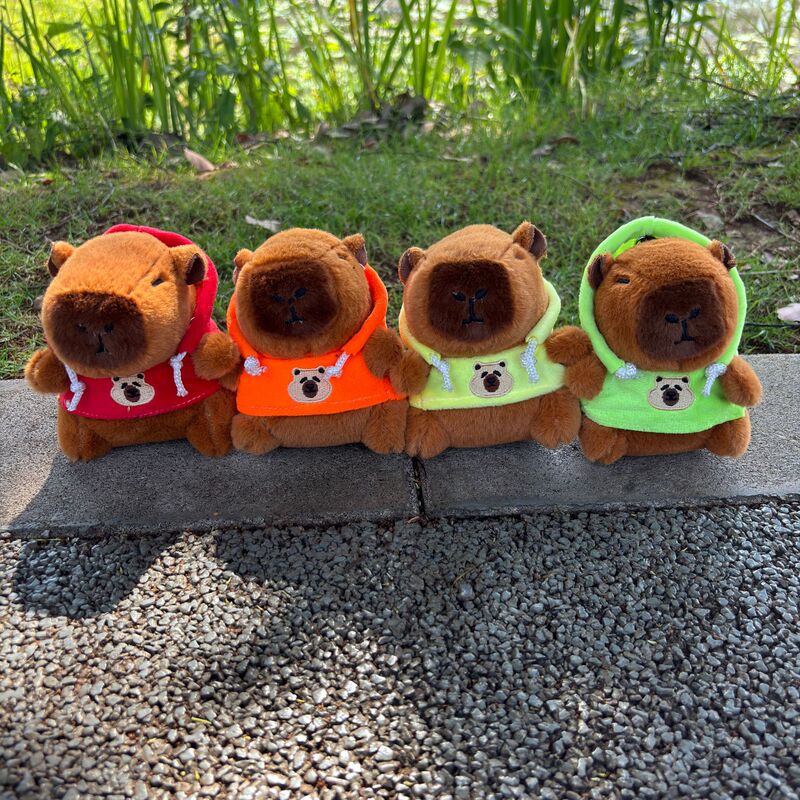 スウェットシャツカピバラ人形クリエイティブかわいい愛カピバラ人形女装おもちゃ小さな装飾品キーホルダー卸売|undefined