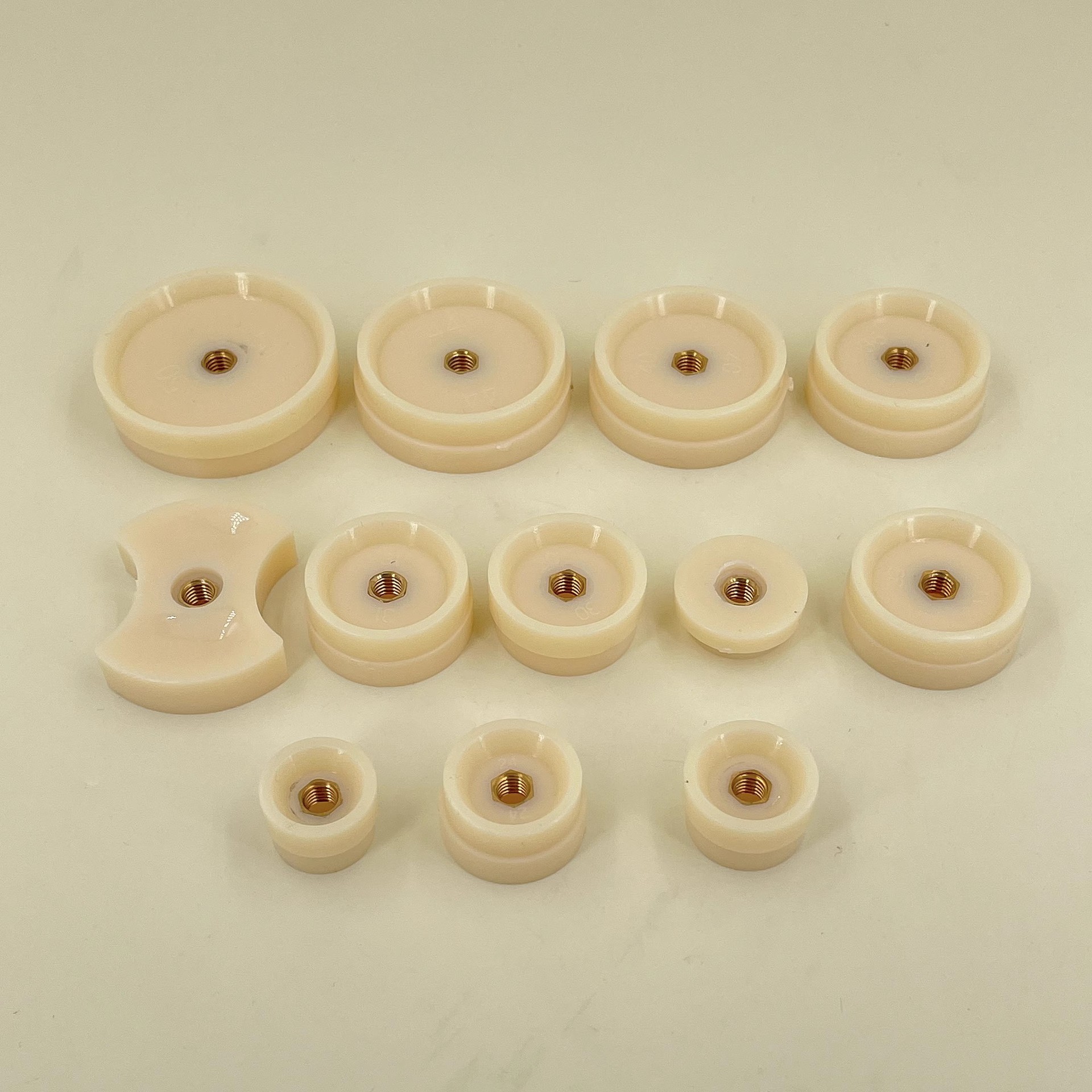 修表工具 轧胶盖钳压盖器配件 6917-B 压机胶碗 手表12粒压膜