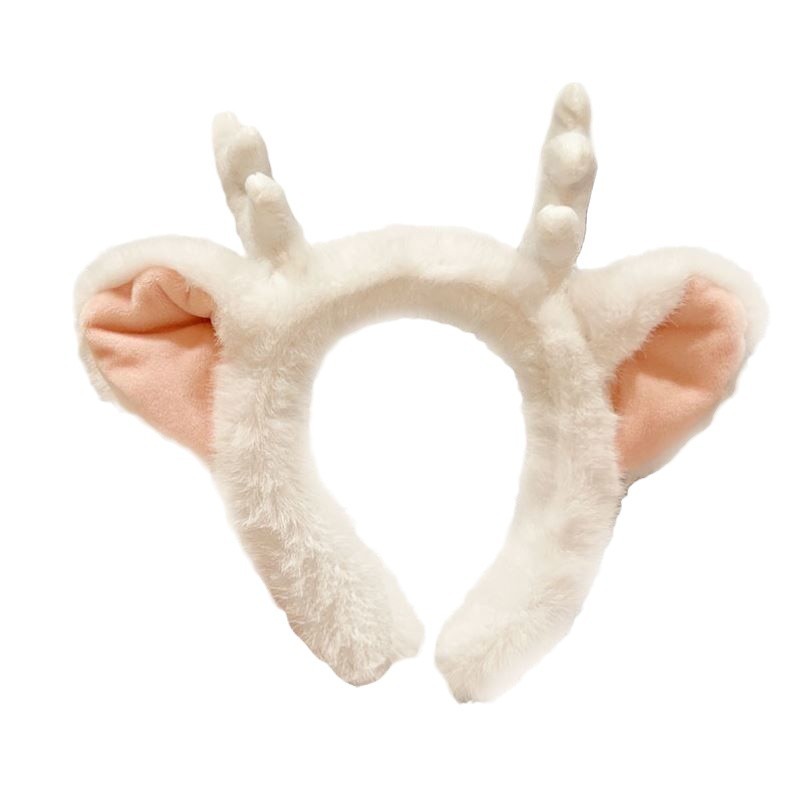 lindos cabello de peluche dragón corno de invierno otoño 2024 tarjeta de cabello de dibujos animados tocadero de Año Nuevo lavado de la cara cabello correa de cabello