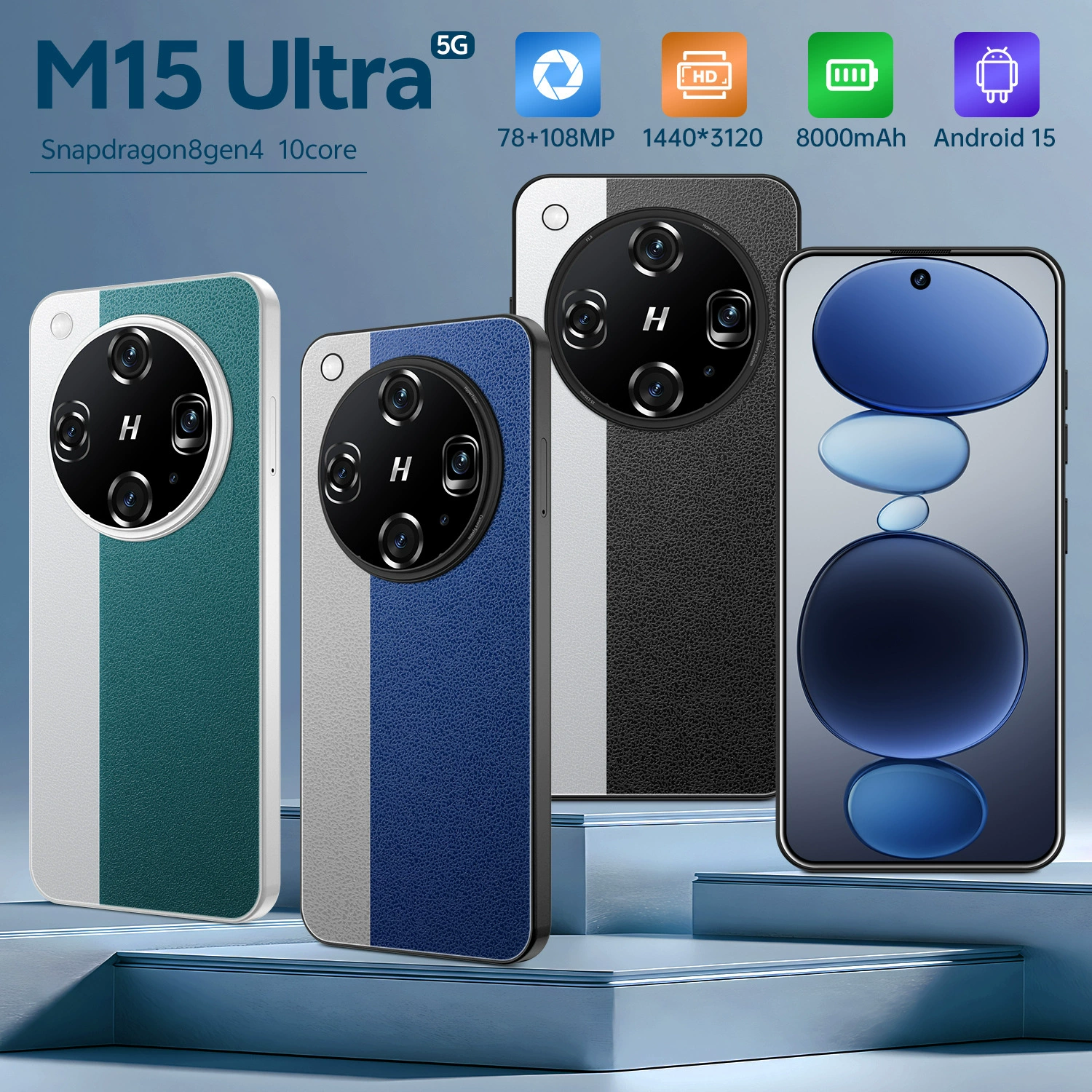 Новый смартфон M15 Ultra 16+1T Android, оптовая партия, заводская цена