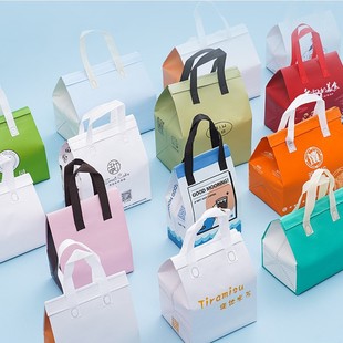 Source Manufacturer Multi-Color Optional Novel Insulation Bag Take-Out Milk Tea Catering Packaging Bag Environmentally Friendly Delivery Fresh-Keeping