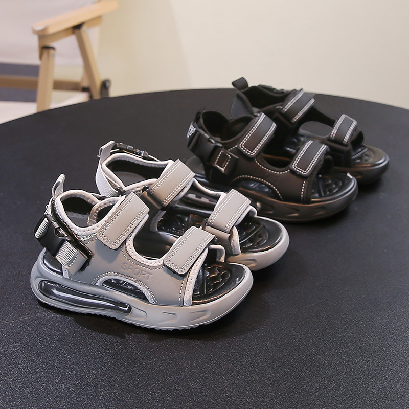 Sandálias para niños 2026 nuevos niños de verano, zapatos de playa antideslizantes suaves para niños, zapatos de velcro para niños image 5
