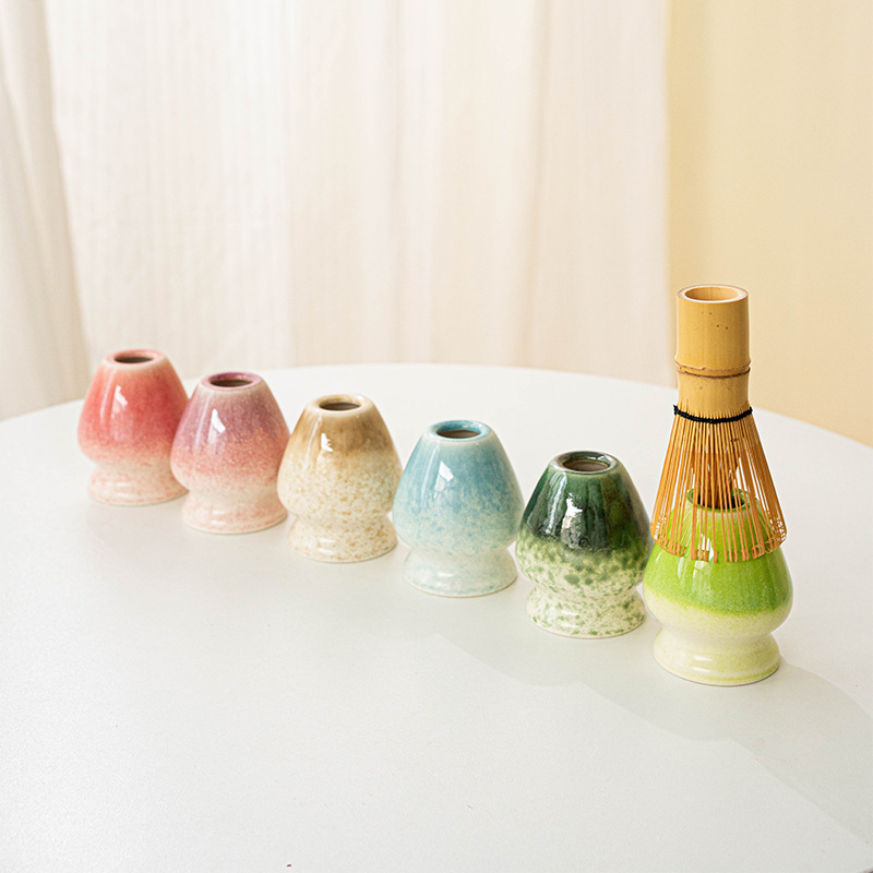 Amazon 和風抹茶ボウル 注ぎ口付き 陶器製茶器アクセサリー 茶筅スタンドセット 和風茶道 クロスボーダー限定|undefined