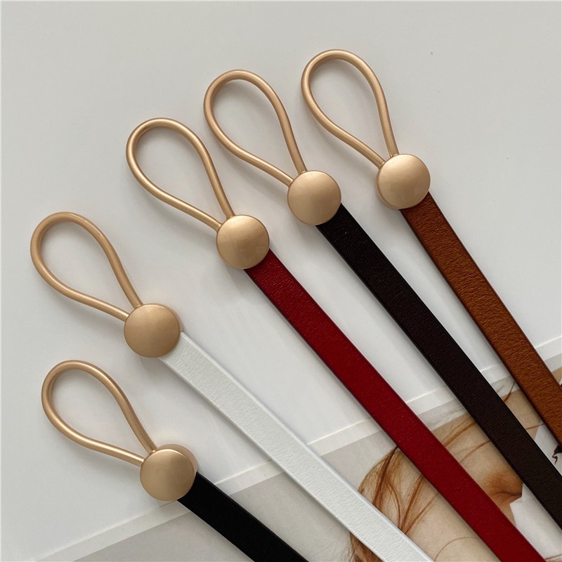 Geknoteter Gürtel Für Damen Aus Leder Als Dekoratives Accessoire_voghion.com