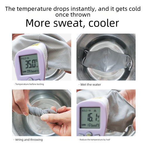 Cross-border sports cold sensation internet celebrity cloth factory summer three-dimensional antibacterial water washing fashion riding sun protection mask wholesale 